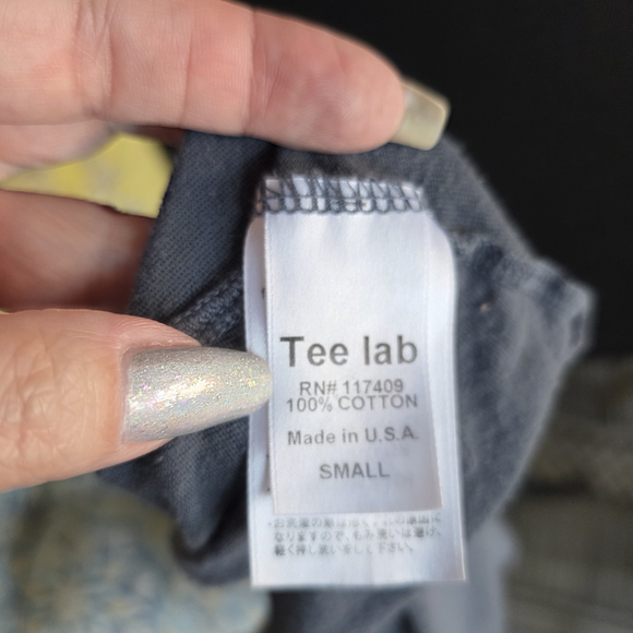 Frank & Eileen Tee Lab Small Slate Blue Tank Top Faded Cotton Sleeveless - Picture 12 of 13